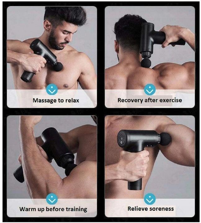 Pistolet Do Masażu Ciała Masażer Mocny Massage Gun