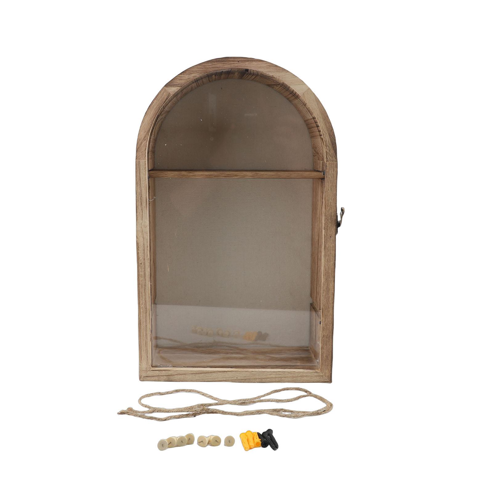 Boîte à ombres Cadre photo Vitrine avec lin doux Cadre Boîte à souvenirs pour Fleurs Mariage Photo Artisanat Cadeau commémoratif