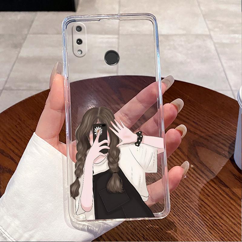 For Huawei Y7 Prime 2019 Case DUB-LX1 DUB-LX3 Cute Love Rabbit Clear Soft Silicone Back Cover Huawei Y7 Pro 2019 DUB-LX2 Funda