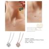 Fashion Crown Pendant Necklace for Women Retro Vintage Classic Rose Gold Cubic Zirconia Chain On Neck Trendy Jewelry N390