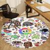 Dandy's World Pattern Round Rug, Indoor/Outdoor Mat, for Picnic, Gameroom, Bedroom, Office, Living Room, Home Decor Carpet, Birthday Gift