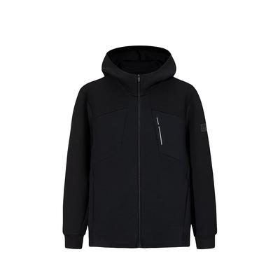 Training Series Knitted Sports Jacket Men Jackets Basic-Black 152617701S-4