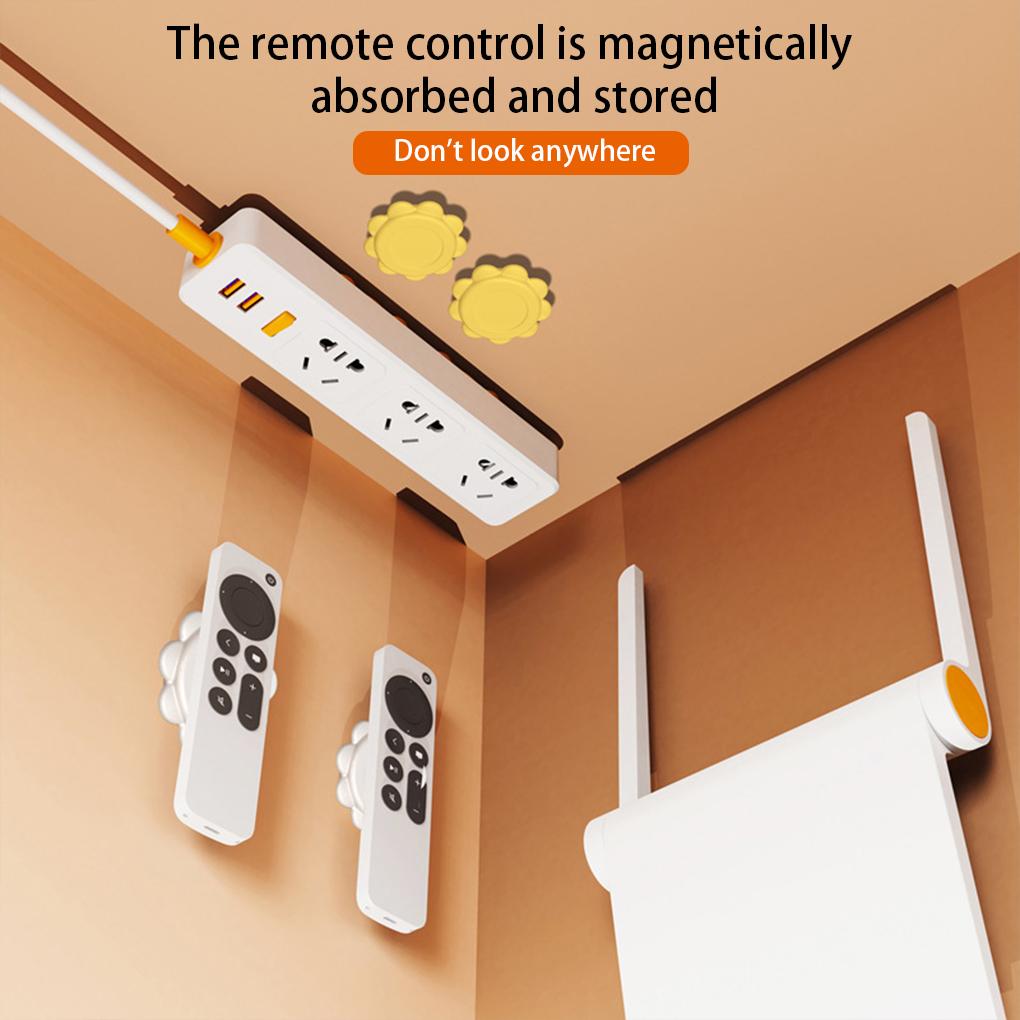 Pack of 2 Socket Hook Wall Self-adhesive Plastic Remote Controller Cable Power Outlet Hanger Office Organization Holder