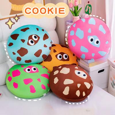5 Colour Simulation Cookies Biscuits Plush Pillow Cute Cartoon Chocolate Chip Cookies Plush Funny Toys Kid Gift Sofa Decoration