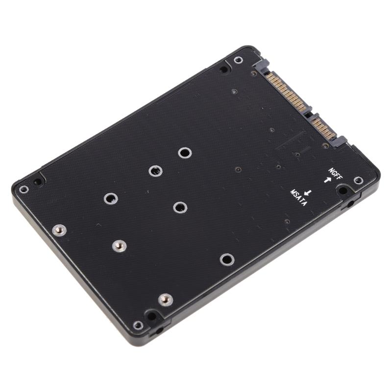 2 In 1 MSATA/for M.2 NGFF To SATA3 Converter Adapter Card for Case Enclosure 2.5 Inch SSD Solid State Disk Drive for PC