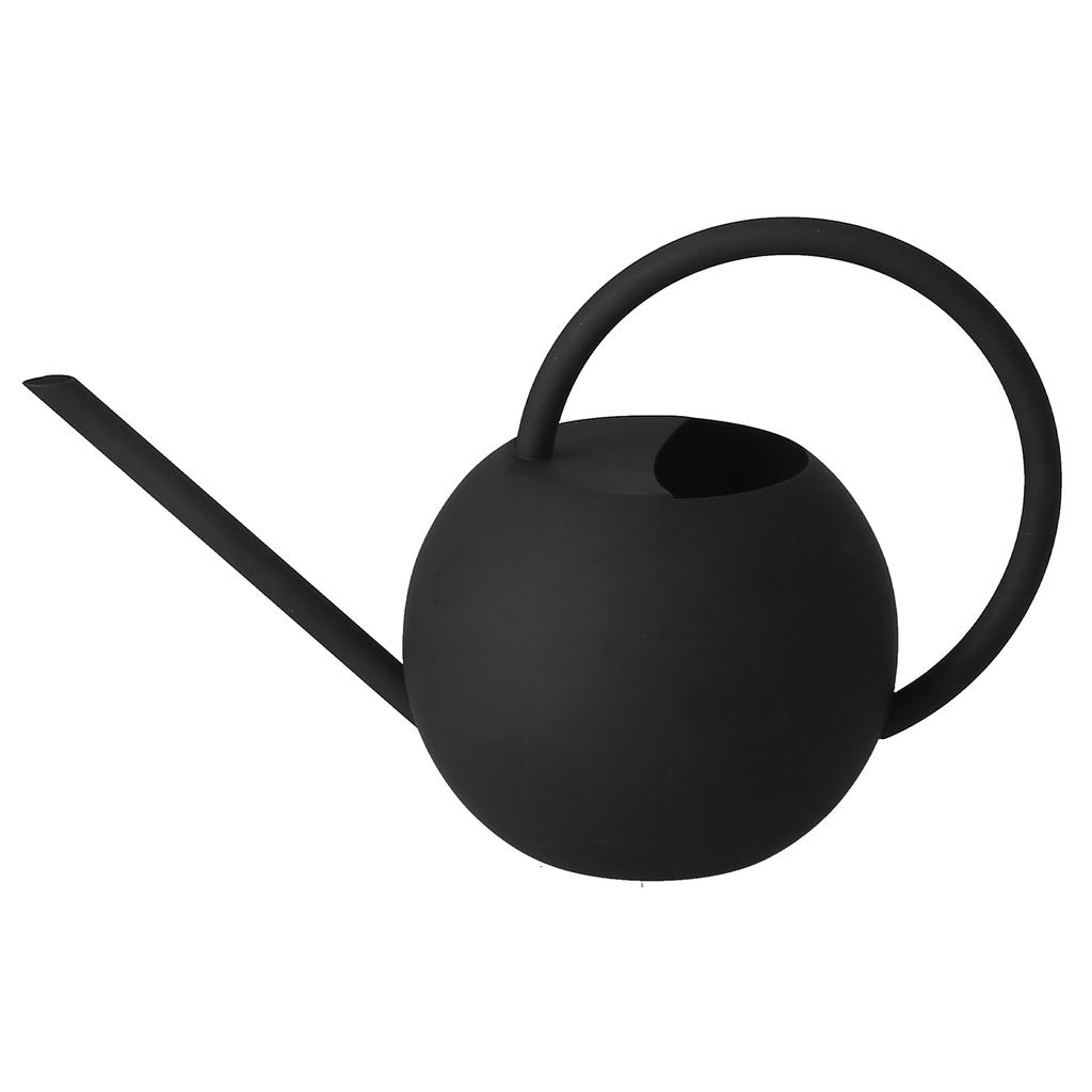 400ml Gießkanne Schwarz Edelstahl Blume Pflanze Gießkessel Topf für Garten Terrasse Balkon