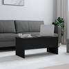 Vidaxl Stolik Kawowy, Czarny 102X50,5X46,5 Cm, Materiał Drewnopochodny