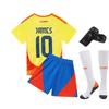 24-25G Colombia No. 10 National Team Football Jersey Children'S Clothing Children'S Set Size 14-30