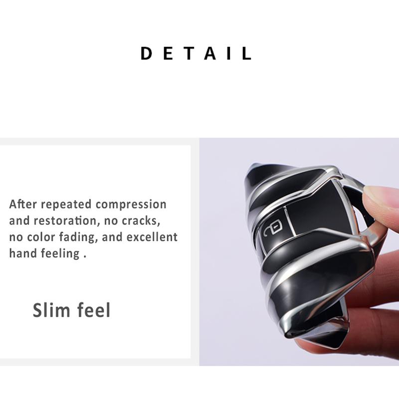 Auto Shell Fob Protector Bag Holder For Vw Volkswagen Touareg El - Tpu Remote Key Case Cover Accessories