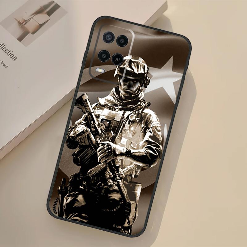 Military Army Special Forces Case For Oppo A76 A96 A16 A17 A18 A60 A80 A40 A38 A58 A78 A98 A94 A74 A54 A15 A57 A77 A5 Pro