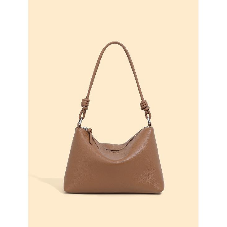 Casual Commuting Women's Bag, Top Layer Cowhide Shoulder Bag, 2025 New Model Underarm Tote Bag, Genuine Leather Trendy Crossbody Bag
