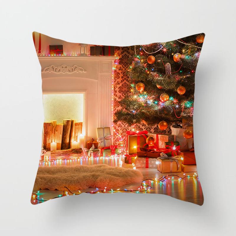 Weihnachts-Kissenbezüge für Zuhause, weihnachtlich bedruckte Bett-Heimdekorations-Kissenbezüge, weihnachtliche dekorative Kissenbezüge