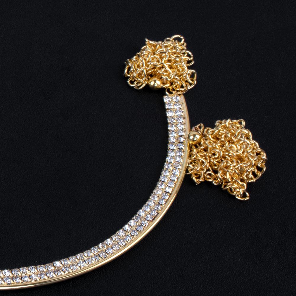 Double Heart Rhinestone Body Chain - Fashion Women's Jewelry Accessory