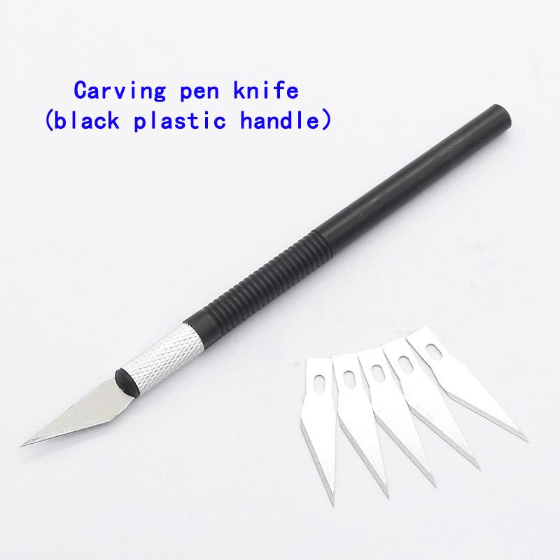 1 Set Scalpel Knife Carving DIY Non Slip Carving Crafts Ceramic Paper Cutting Sculpting Mobile Phone DIY Repair Hand Woodworking