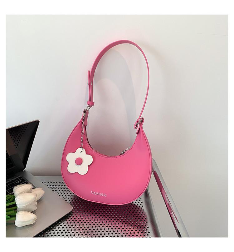 

Fashionable Pu Leather Small Satchel With Nylon Lining And Zip Closure помаранчевий