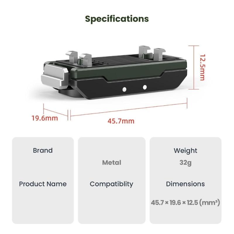 Metal Magnetic Quick Release Mount for X5 Protective Frame Case Metal Adapter for Action Camera Accessories