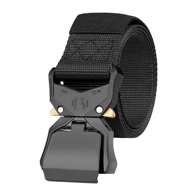 Men s Outdoor Tactical Nylon Belt with Quick Release Aluminum Buckle