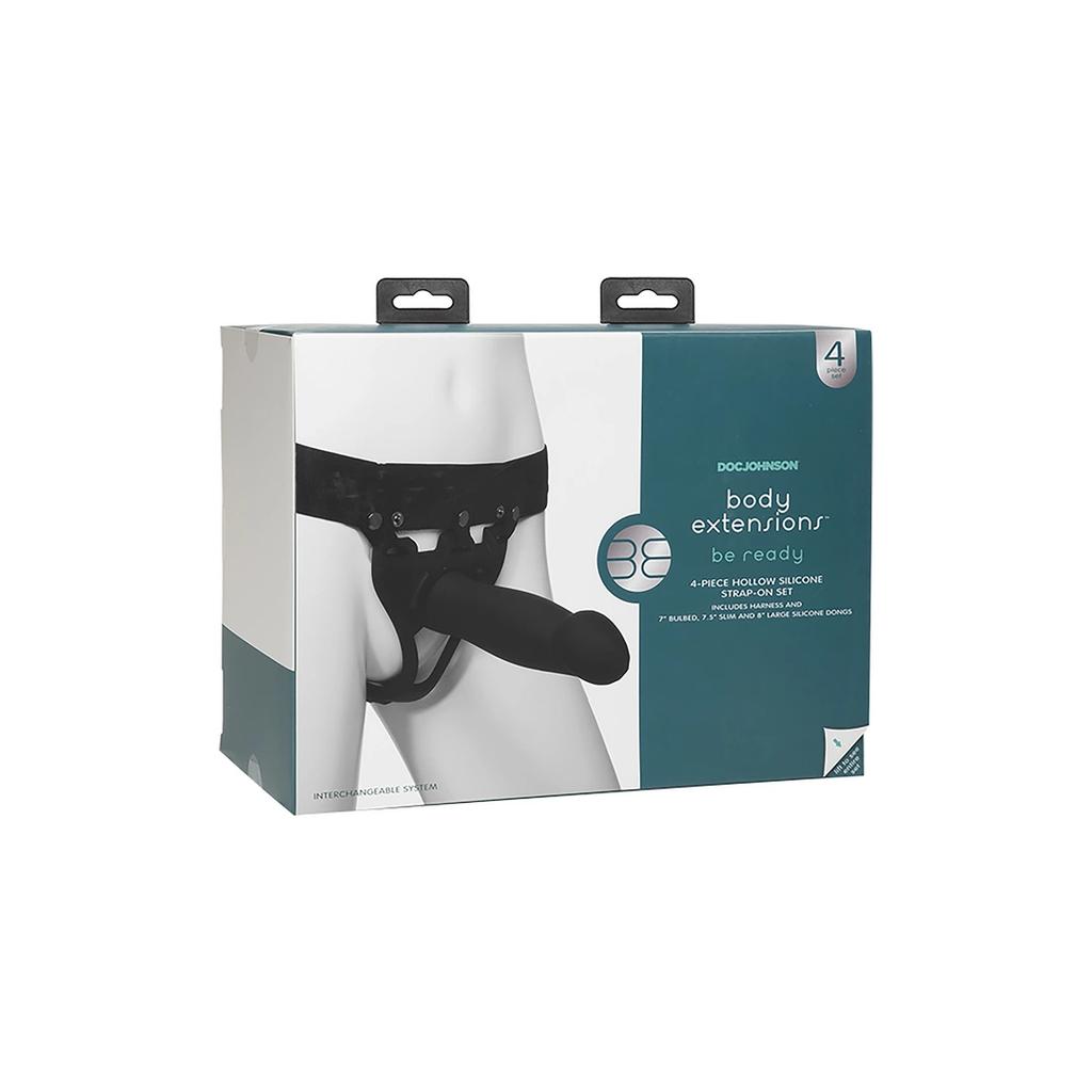 Doc Johnson - Ready Silicone Harness + Dildo + Remote
