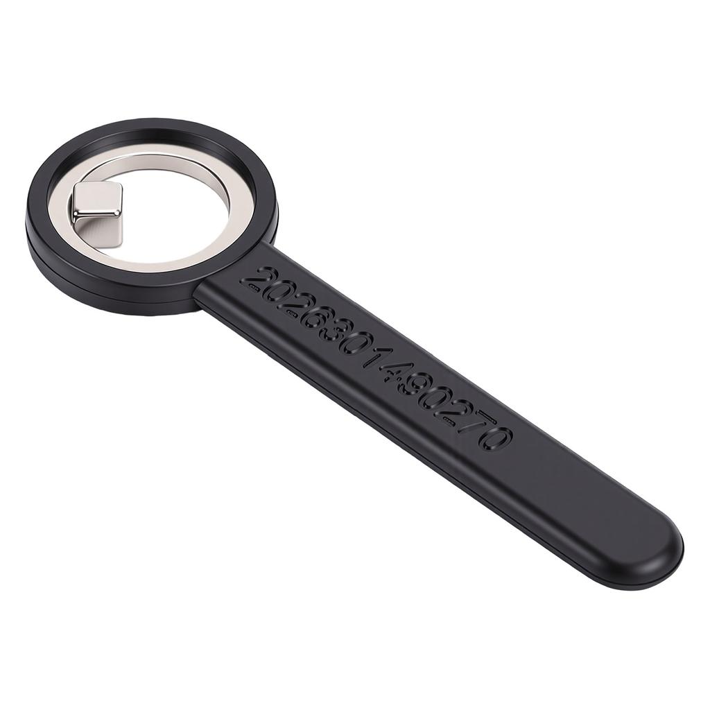 Ring Shaped Nail Magnet Strong Magnetic Hollow Circular Nail Magnet with Silicone Cover Handle Round Magnet Black