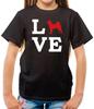 Love Akita Dog Silhouette - Kids T-Shirt - Dogs - Puppy - Pet - Owner - Vet