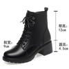 Fashion Women New Winter Black Short Boots Outdoor Non Slip Walking Shoes Casual Lace up Plush Boots Fashion Comfort Women Shoes Botas