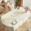 Oval Rectangular Universal Table Waterproof Tablecloth  Green Oil Proof Pvc Table Cover  Dining Table Cover Coffee Shop Decor