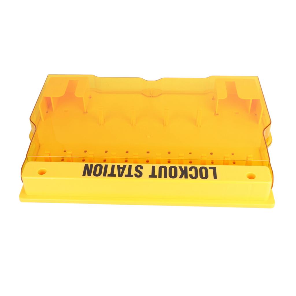 Lockout Tagout Station Durable Visualization Management Lockout Station with Cover for Lockout Safety Supply