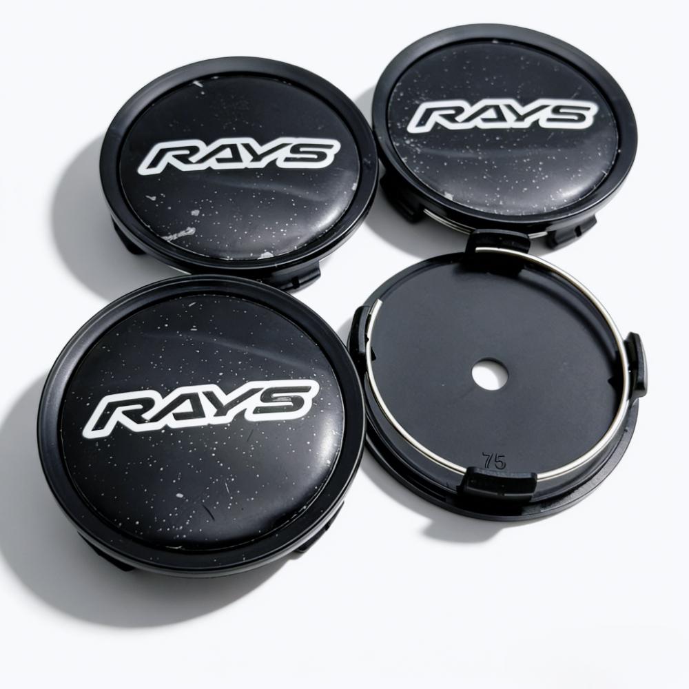 

4pcs RAYS Racing Logo Emblem Badge Car Wheel Center Caps 75MM 70MM Wheels Hub Cap Rim Hubcaps Dust Cover Replace Car Accessories Rays Badge&4pcs 75 Wheel Caps