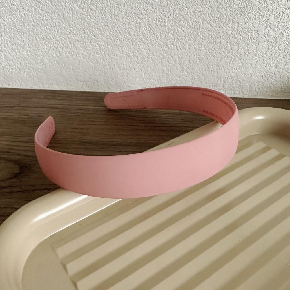 

2PCS Frosted Wide Headband Satin Covered Resin Hairband Fashion Hair Accessories Girl рожевий