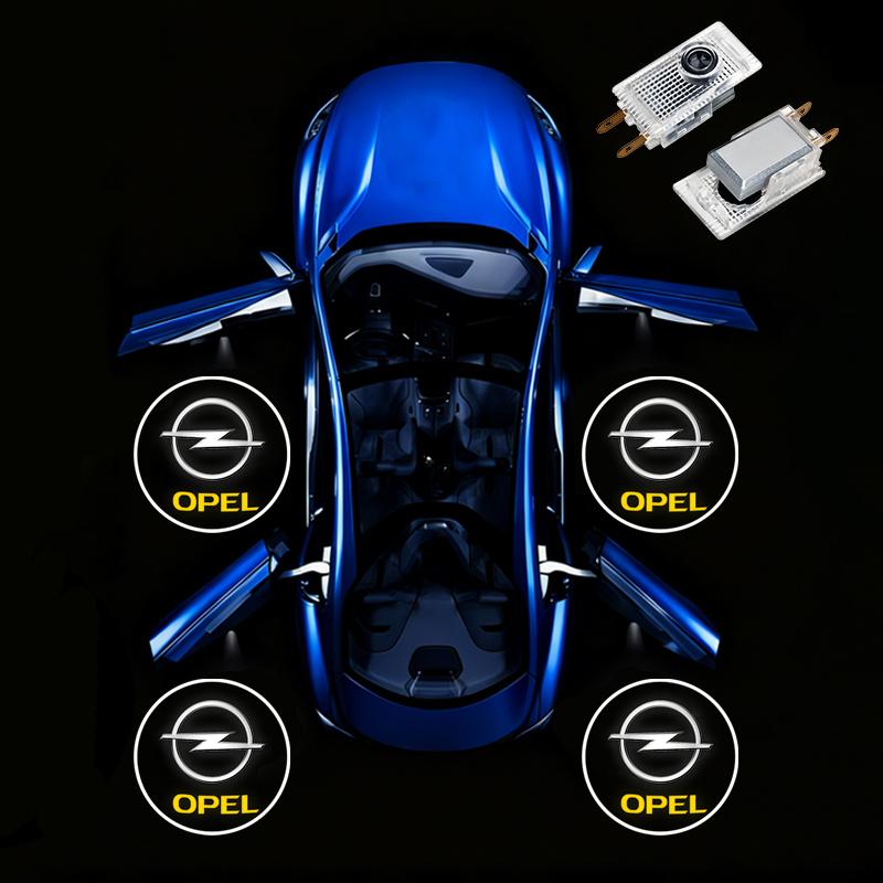 2pcs LED Car door universal projector high-definition welcome lights For Opel Insignia Corsa d Vectra c Zafira a Auto Gadgets