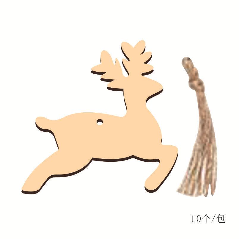 Hand-Painted Wood Slice Christmas Ornaments DIY Wooden Craft for Holiday Decor Rustic Tree Hangings & Festive Home Decoration