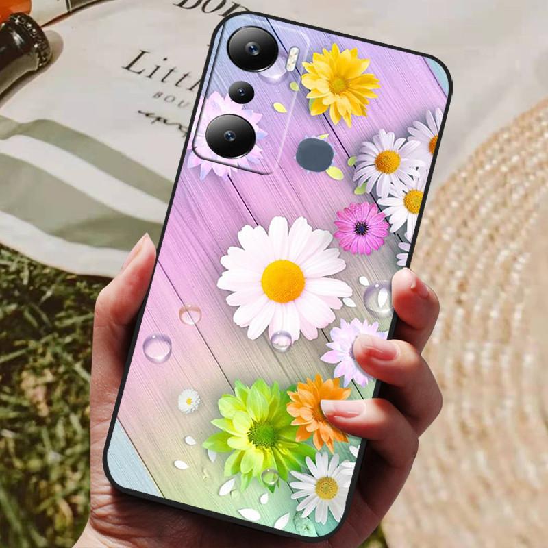 For Infinix Hot 20i Case Wolf Lions Painted TPU Silicone Soft Case for Infinix Hot 20i Phone Cover X665C X665E Shockproof Fundas