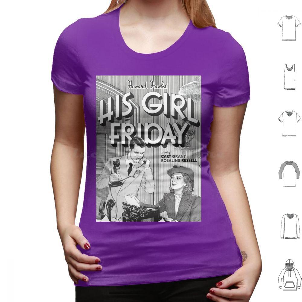 His Girl Friday T Shirt 6xl Cotton Cool Tee Classic Srewball Comedy Cary Grant Rosalind Russell His Girl Friday Howard Hawks
