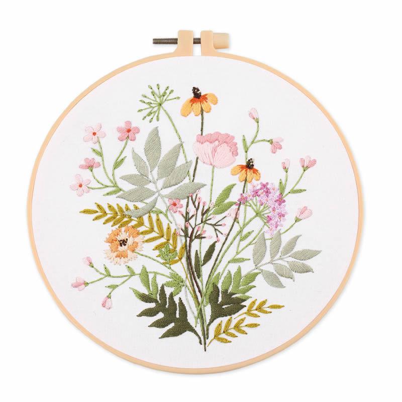 Embroidery DIY Material Package Kit Semi finished handmade cross stitch Su embroidery Craft Including Cloth Hoops Threads