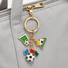 Football Peripheral Keychain, Football Jersey Keychain with Enamel Color, Lightweight Portable Sports Fan Accessory