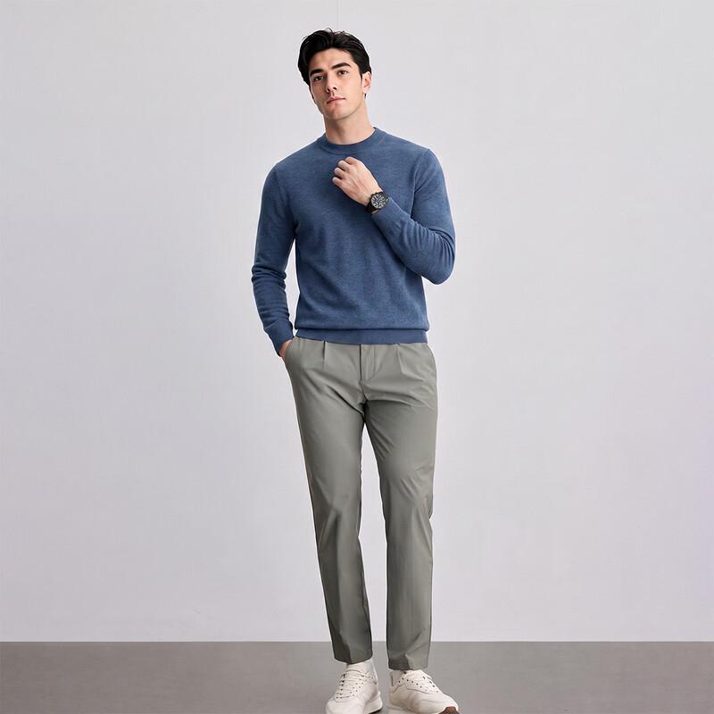 CARLI Men's Lamb Wool Blend Casual Knit Sweater