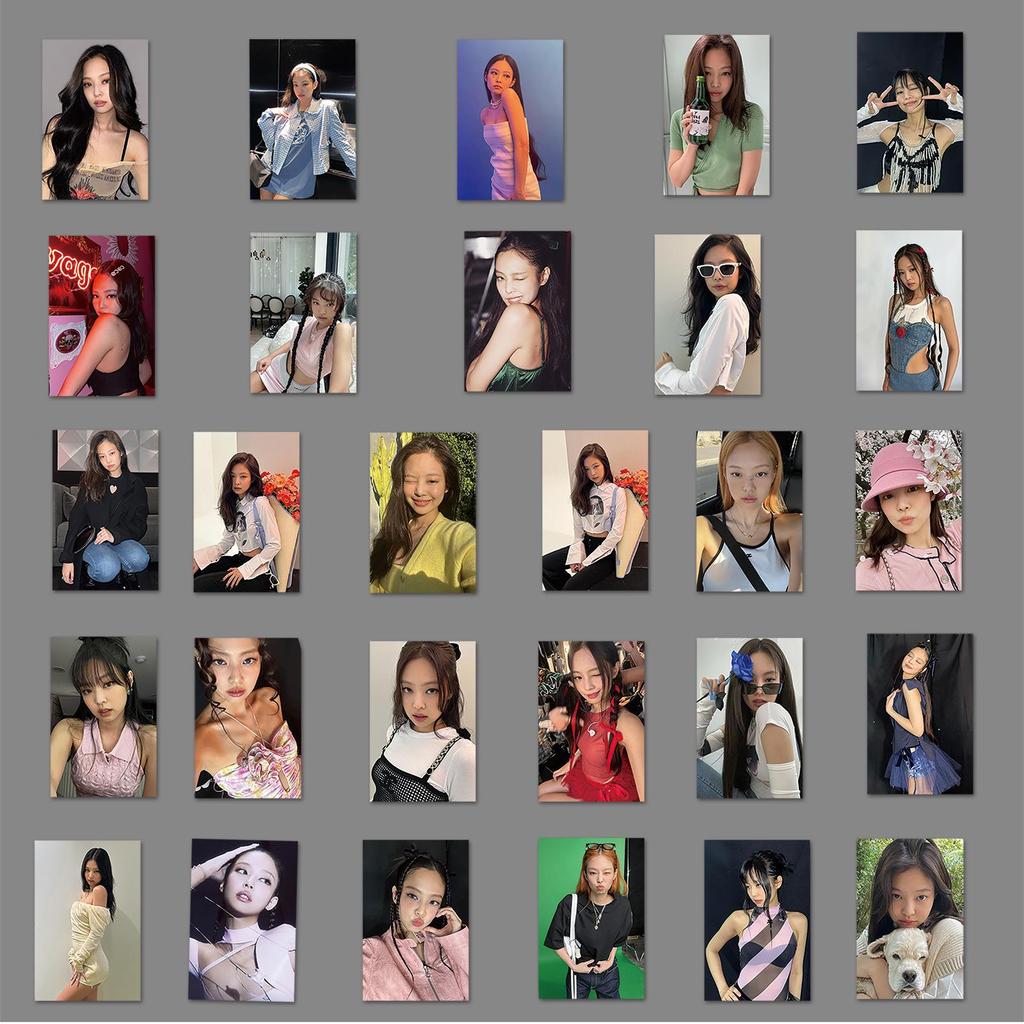 53 BLACKPINK Photocards: Jennie, Kim Ji-soo Graffiti-Style Stickers for Phone or Suitcase Decoration