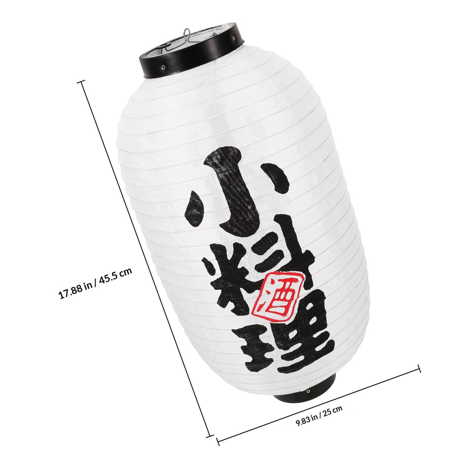 

1pc Japanese Sushi Lantern Hanging Foldable Waterproof Pendant Light For Outdoor Indoor Restaurant Bar Decor Japanese Style