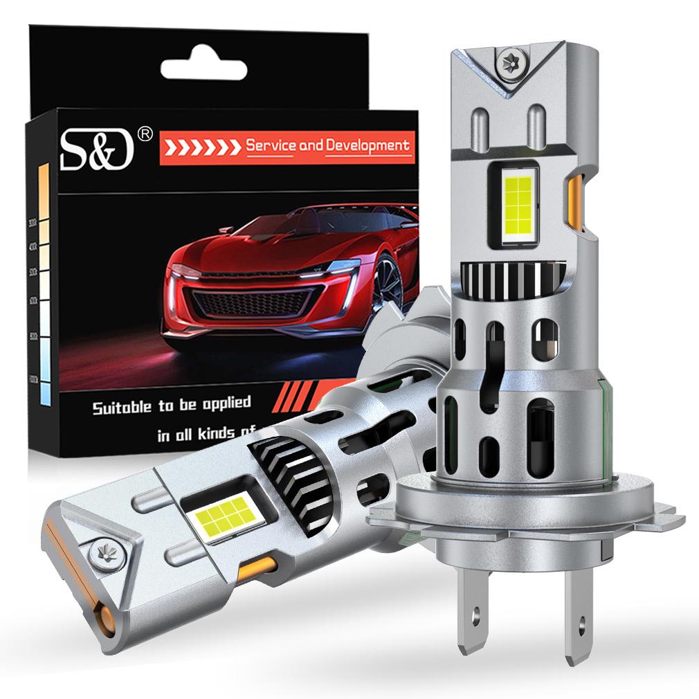 

2 шт. 20000 лм H7 світлодіодні лампи для фар 60 Вт міні бездротові CSP автомобільна фара з вентилятором автомобільні діодні лампи H7 Turbo Led автомобільні ліхтарі Canbus 12V 6500K білий H7