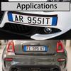 Number Plates Holder  Black License Plates Holder  Mount EU Standard License Plate Frame Cover Anticorrosions Holder