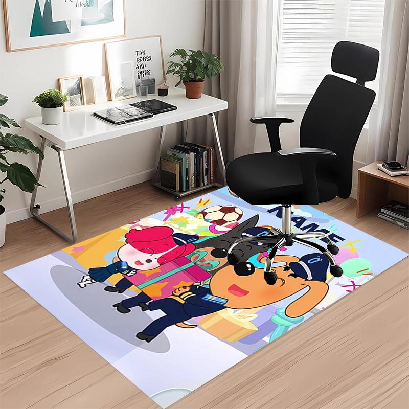 Custom Name Sheriff Labrador Printed Carpet, for Office Chair Living Room Bedroom Kitchen Room Decor Gifts.