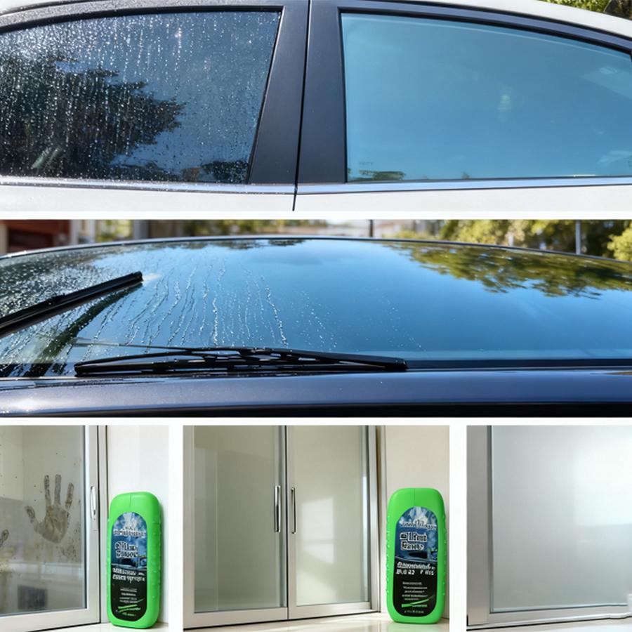 Upgrade Car Glass Oil Film Remover Brush For Windshield Leakproof Cover Brush Auto Car Oil Film Cleaning Brush Window Polishing