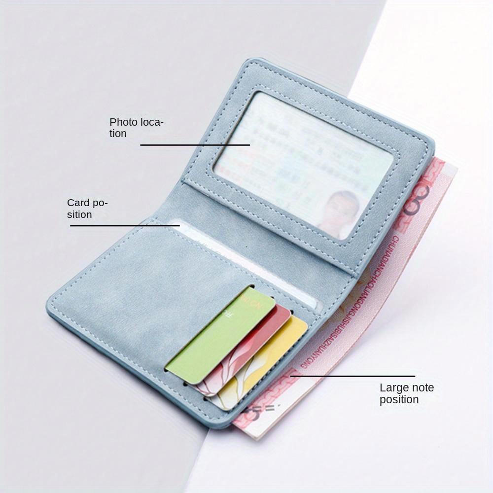 Men/Women Fashion Wallet ID/credit Card Holder Wallet for Men Multi-Card Bag Holder Two Fold Small Wallet Black/gray Coin Purse