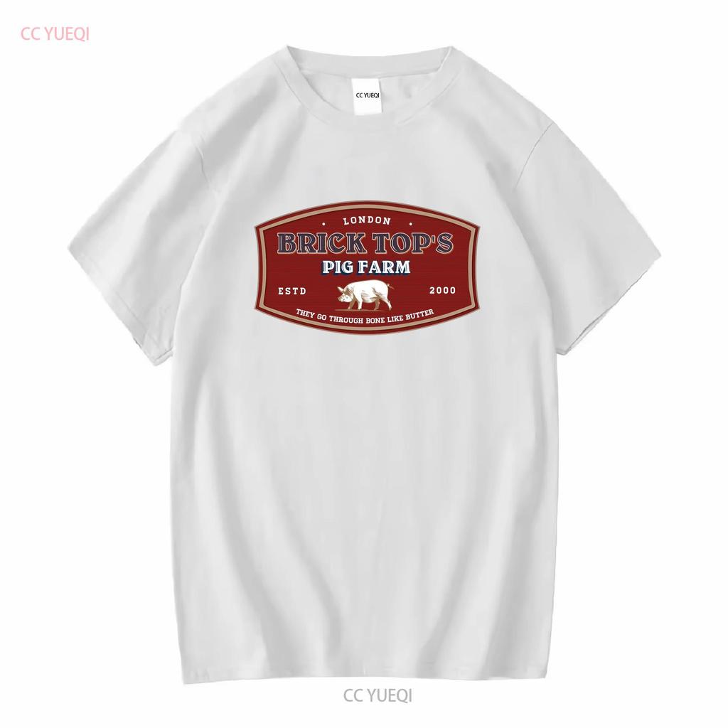 Snatch Brick Tops Pig Farm Movie T shirt long or short sleeves vintage Washed graphic Stretched Casual streetwear
