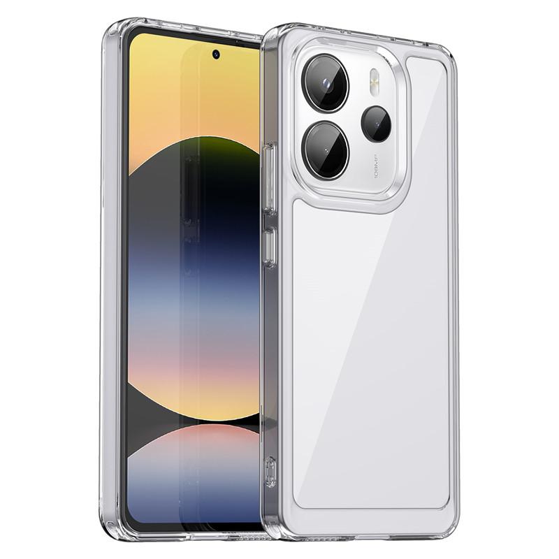 Pro Xiaomi Redmi Note 14 4G pouzdro Xiaomi Redmi Note 14 4G kryt průhledný PC TPU nárazuvzdorný zadní kryt telefonu Xiaomi Redmi Note 14 4G
