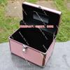 Large steel-reinforced cosmetic case with aluminum alloy frame,double-layer portable toolbox for foot bath tools