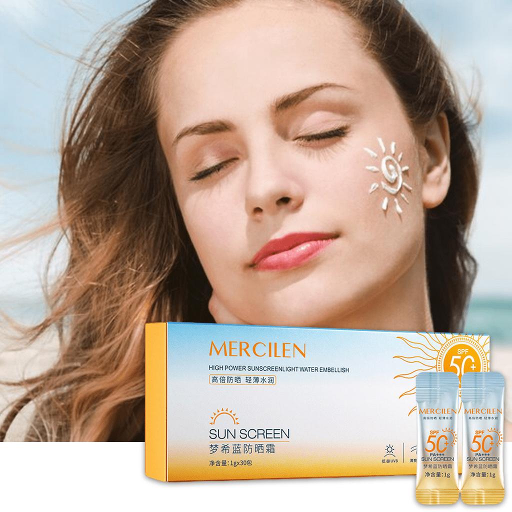 30/Boxes High-Power Sunscreen, SPF50+ Outdoor UV Protection, Water And Sweat Resistant, Portable Sun