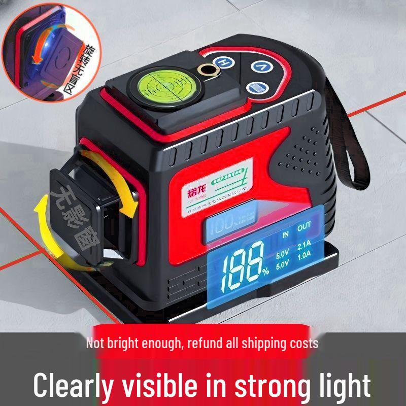2024 Outdoor High-Precision 16-Line Automatic Red Laser Level