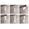 Behind The Door Hook No Drill Hooks Easy Hanging Waterproof Hook for Bathroom Kitchen Bedroom Balcony