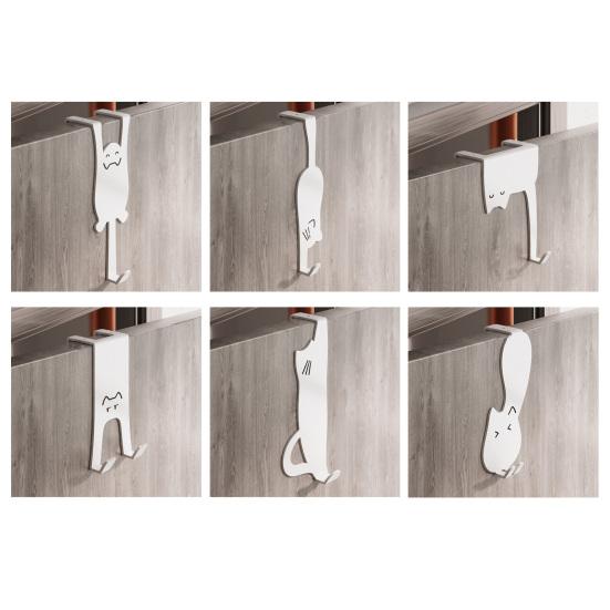 Behind The Door Hook No Drill Hooks Easy Hanging Waterproof Hook for Bathroom Kitchen Bedroom Balcony
